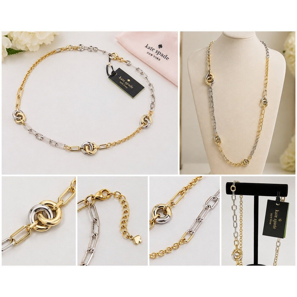 Kate Spade New York Gold & SKate Spade New York Gold & Silver Tone Link Necklace